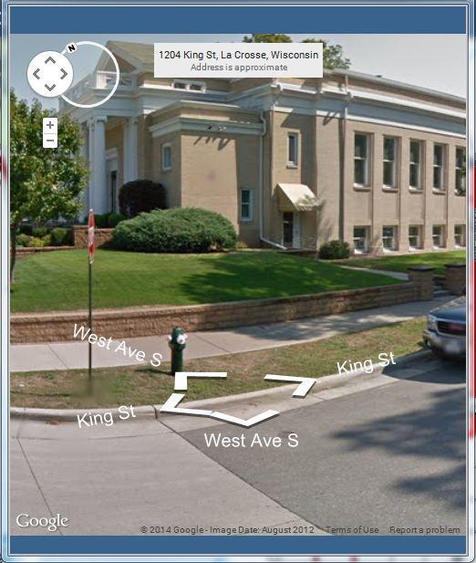 following window will open: A second window where the Street View imagery is