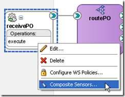 Composite Sensors let you decide which key data fields will be tracked (such as PO_ID ) and