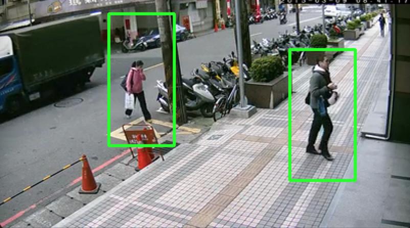 The main draw backs of this approach is that our model is unable to track a large variety of human poses, and can only track pedestrians after some delay is added to the video due to the high