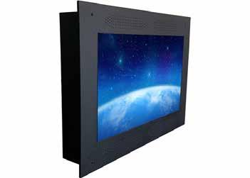 Sloped Top LCD Guardian 4 Stock Sizes Custom sizes available Solid Welded Steel Body Door w/ Lexan Window Keyed Locks LCD Mounting Bracket Cable Entry Grommet This tamper proof LCD TV enclosure