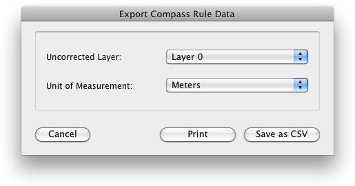 Export Compass Rule: This option will allow you to save or