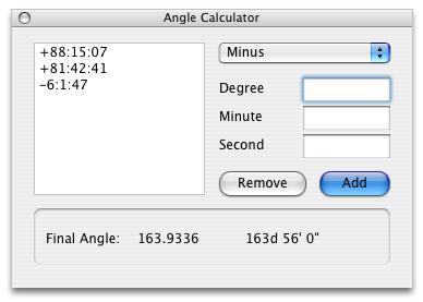 Angle Calculator This feature can be used to convert a plot description that is written