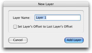 Layers Layers Menu: Add New Layer: Use this menu to create a new layer. You will be presented with a form allowing you to name the new layer.