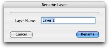 Delete Current Layer: This menu will prompt you to delete the current layer. Rename Current Layer: This menu will bring up a form that will let you rename the current layer.