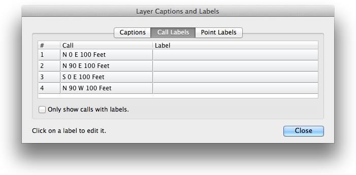 Call Labels Allows you to edit the label for each call.