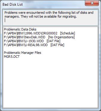 For Micromanagers, the Migration Tool looks for.dct files and attempts to read the manager s name from the file. If it succeeds, the Manager is considered to be valid.