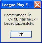 The conversion and loading of the C-file should only take a few seconds.