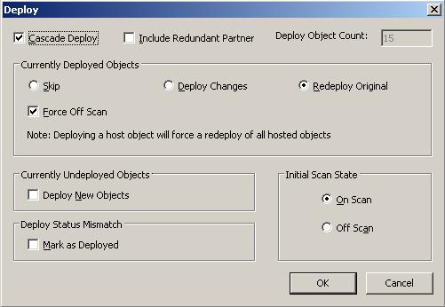 Deploying Objects 139 To deploy an object 1 Select the object in an Application view. 2 On the Object menu, click Deploy. The Deploy dialog box appears.