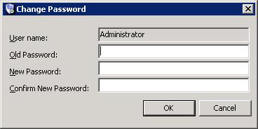 The Change Password dialog box appears. Important If an OS-based security mode is selected on the Authentication Mode page, changing a user s password changes the OS password for the user.