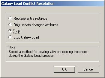 Importing a Galaxy Load File 249 Importing a Galaxy Load File After you are done editing a.csv file, you can import it back into your Galaxy. A load file contains only instances.