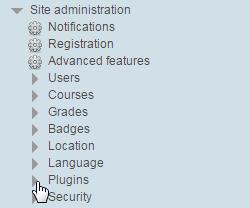 2. In the Administration block, navigate to Site Administration Plugins Repositories. 3. Click Manage Repositories. The Manage Repositories page is displayed. 4.