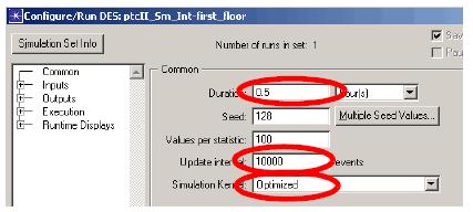 7.To run a simulation 1.Select DES > Configure/Run Discrete Event Simulation.