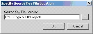 The location you selected appears in the Source Protection Configuration dialog bo under Source Key Provider.