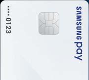 Applications Making payments 1 Tap and hold a card image at the bottom of the screen and drag