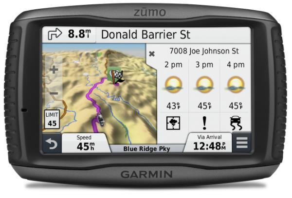 New for Garmin Zumo 590 LM Large Display (5-inch) - perfect readability, even under direct sunlight - easy to operate with gloves - can be used in