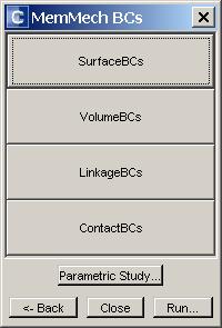 MemMech BC s SurfaceBCs: surface boundary conditions, e.g fixing and loading.