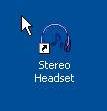 9. To enable the Bluetooth Headset, double-click the Stereo Headset icon
