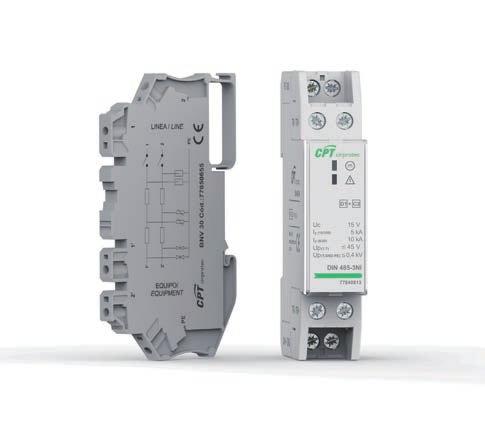 Measurement and control DI BV DB DI BV DB are three ranges of surge protection devices for equipment connected to measurement and control networks.