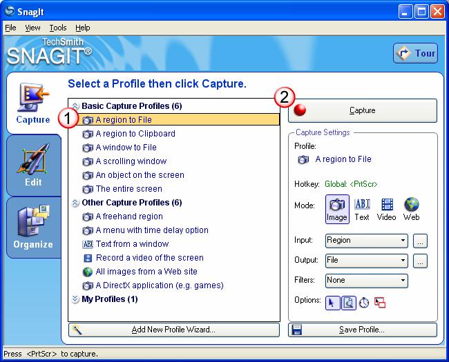 Getting Started Guide SnagIt Taking your First Capture Taking screen captures with SnagIt is simple.