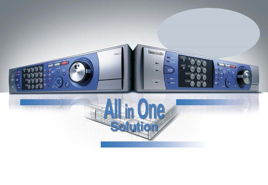 The WJ-HD00 Series offers high quality pictures and disk saving recording utilizing a new compression technology.