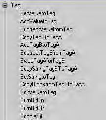 Tag functions SetValuetoTag: It writes value to a tag