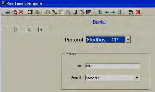 Total 4 communication banks are available Each bank can be configured as Either Modbus Serial (232/422/485) or Modbus_TCP (Ethernet) For ex: If two Paperless Recorders are coming on two different