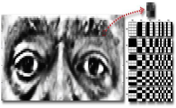 commonly used method.in PCA each training image is projected on the face space and expressed in term of Eigen face coefficient.