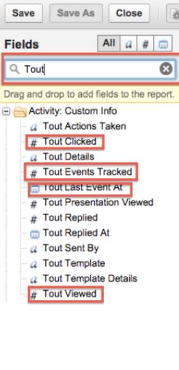 Step 5: Run the report and sort by Tout Events Tracked. This will bubble up the people with the most activity on your emails.