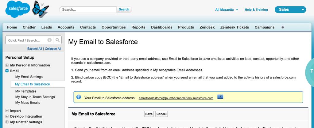 within Salesforce. a. Go to your name and click Setup b.
