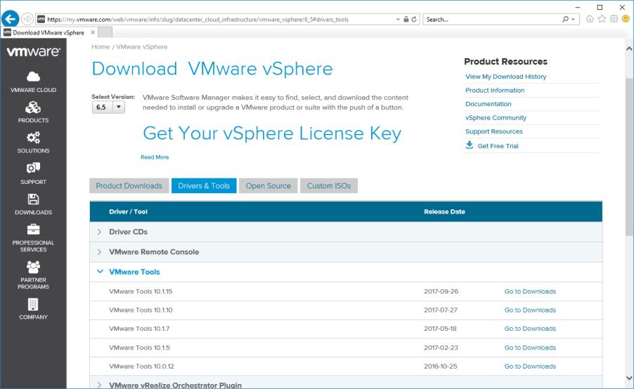The Deployment Process ---------------------------------------------------------------------------------------- Download VMware Tools installation package The following steps provide details to