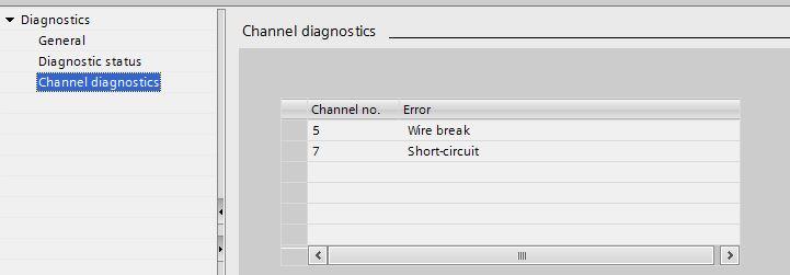 6.3.3 Channel diagnostics (e.g. wire break of solenoid) In case of pending channel diagnostics of the valve island (e.g. wire break or short circuit of a solenoid) the module is marked with a red symbol in the Device overview of the Device view.