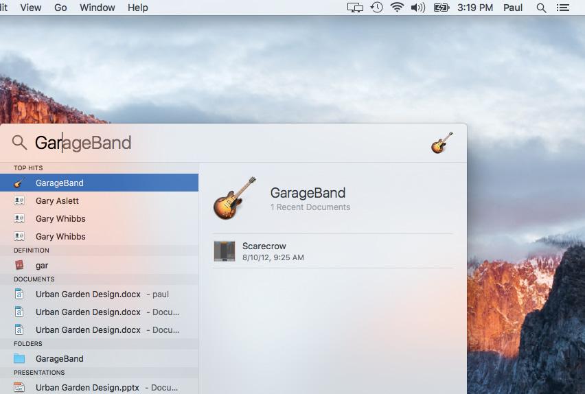 Before you can use an application, however, you must first tell OS X what application you want to run. OS X launches the application and displays it on the desktop.