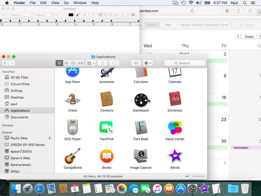 CHAPTER 1 Locate the Mouse Pointer OS X El Capitan includes a new feature that helps you locate the mouse pointer.