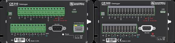 remote decision making for control and M2M communications. CR300 series dataloggers are ideal for small applications requiring long-term remote monitoring and control.
