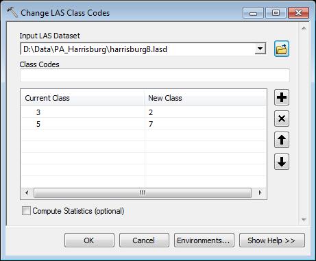 LAS Dataset Manage Batch Oriented Editing