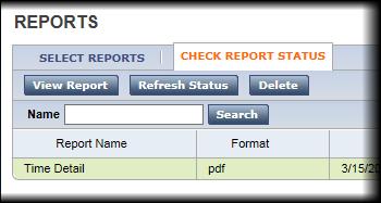 Other Report Options Each report has different options from which to select. Examine and change these options as needed.