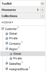 3 Choose the Context Continued Collections: Let you lock the content down to show data for customized sets of members.