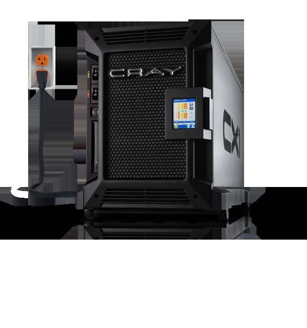 Ease of use is about being able to use the system without special power or data center infrastructure The Cray CX1 plugs into normal 20A office power The Cray CX1 has active noise suppression which