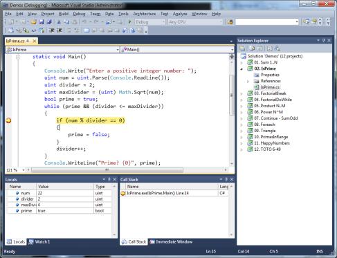 Execute / test / debug applications Browse the help Manage project's files Single tool for: Writing code in many languages