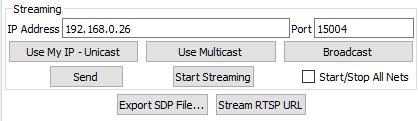 10 Streaming RTSP to Panel Plus Panel Plus can be configured as an RTSP Client to receive video streams through RTSP protocol from SLA-boards.