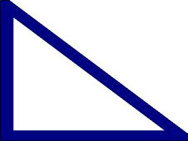 Right Triangle A triangle containing a right angle Ruler An object used for measuring