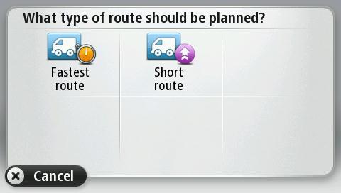Tip: The alternative route disappears when it is no longer faster than your original route or it is too late for you to choose it.