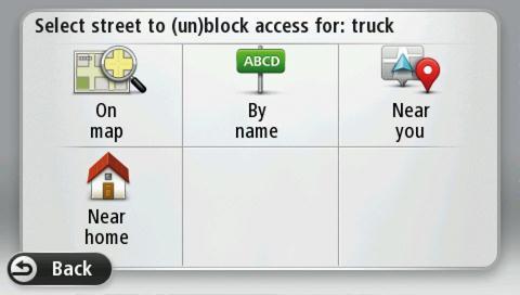 Map corrections made when using a truck profile are not applicable when using another profile, for example, a car profile.