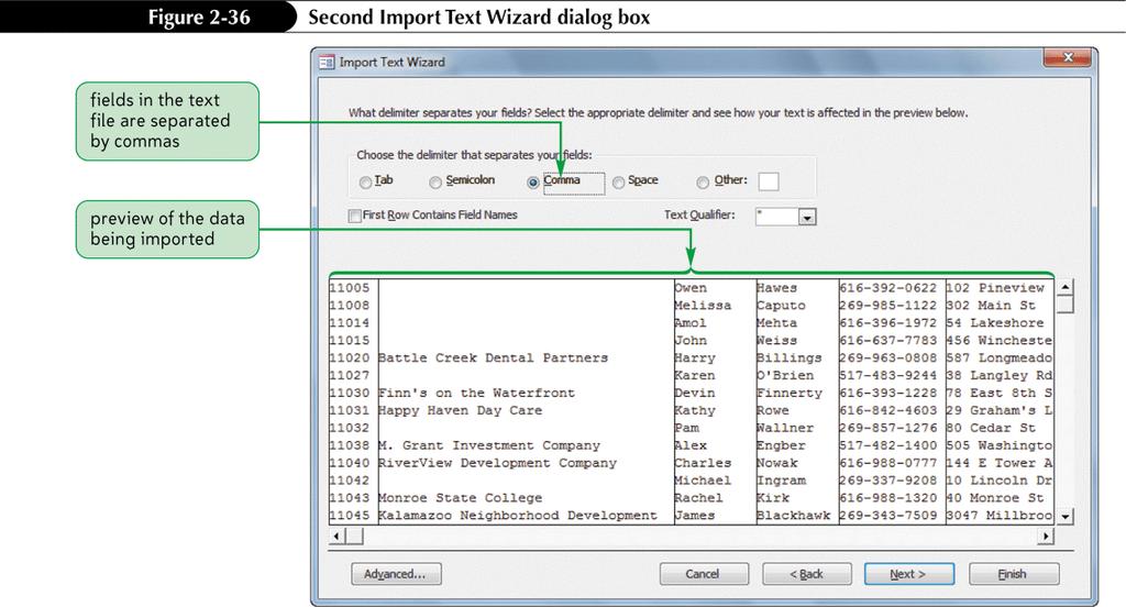 Adding Data to a Table by Importing a Text