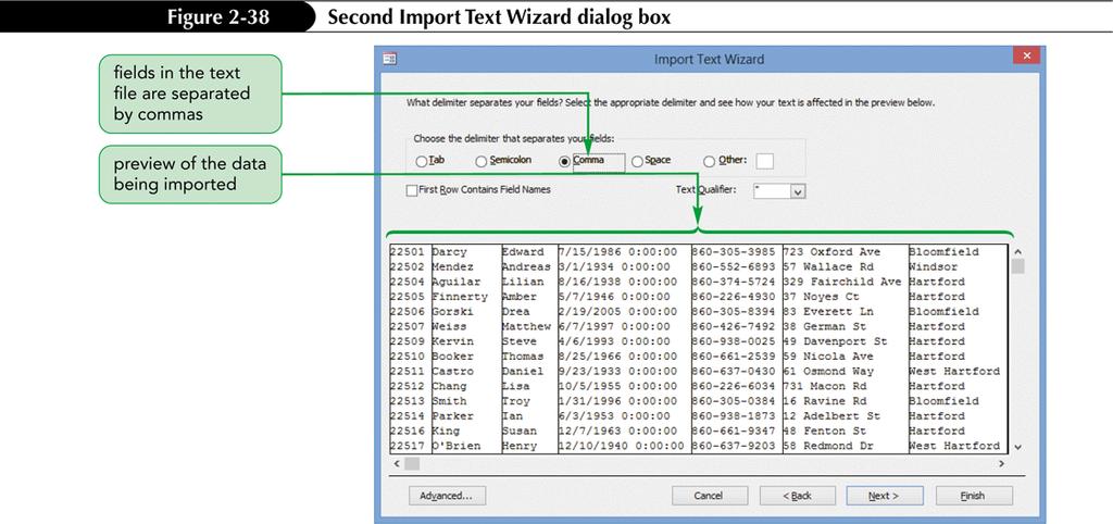 Adding Data to a Table by Importing a Text File Many ways to import data into an Access database Importing an Excel spreadsheet Created a