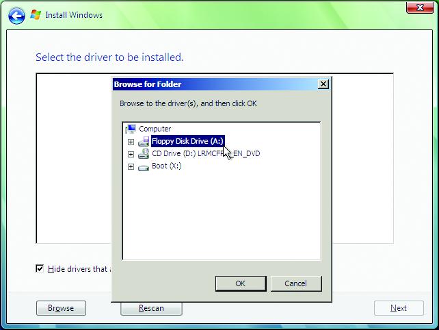 English B. Installing Windows Vista Step 1: Restart your system to boot from the Windows Vista setup disk and perform standard OS installation steps.