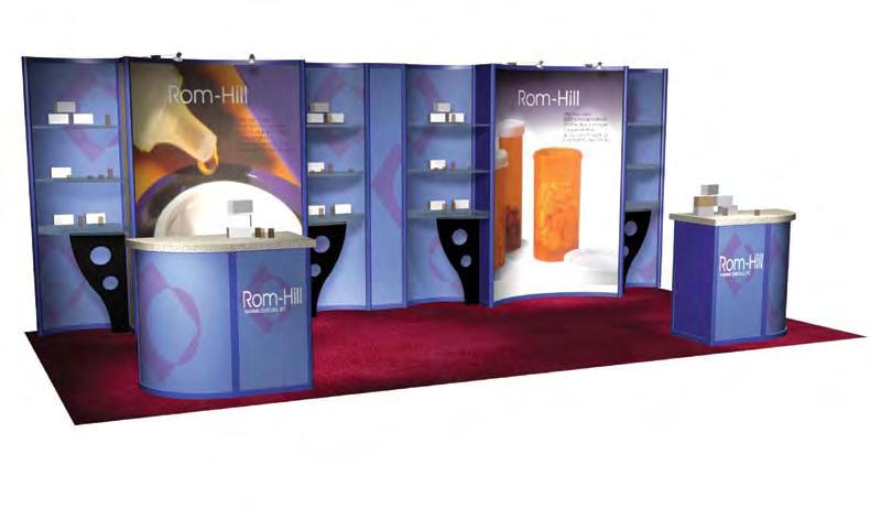 page 2 of 6 system 2 This basic professional model features our standard metal and comprises two display panels plus a digital graphics-ready space* for your company s name or logo.