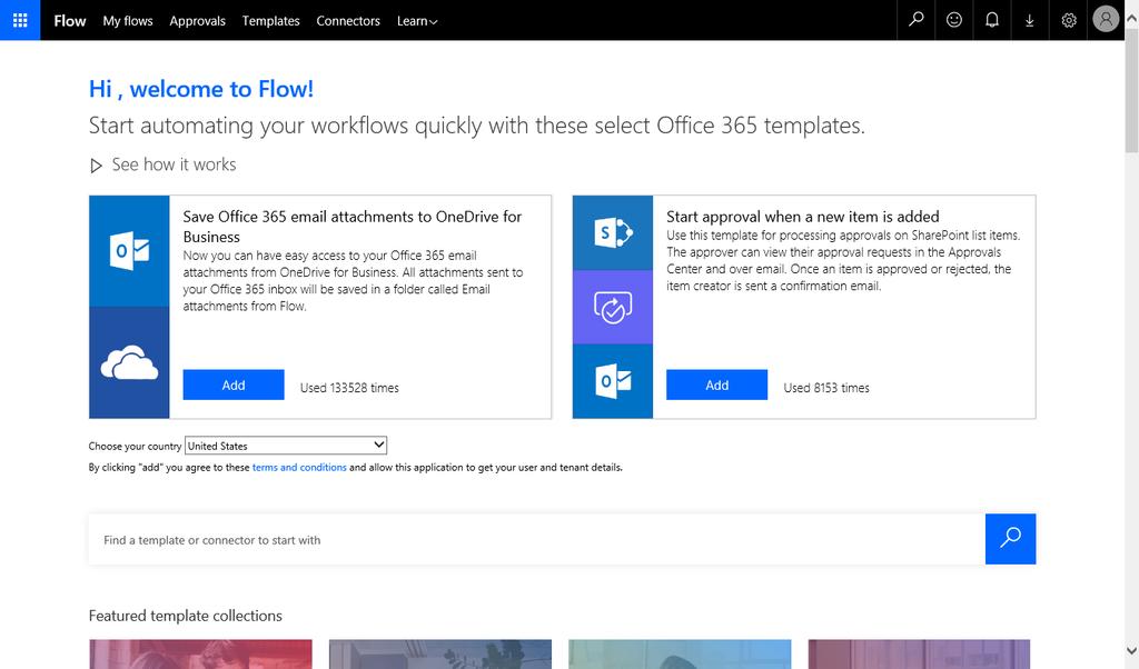 Flow Microsoft Flow is a product to help you set up automated workflows between your favorite apps and services to synchronize files, get notifications, collect data,