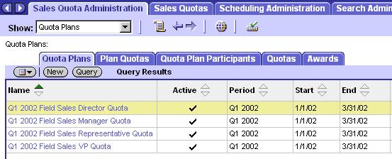 Siebel Analytical Applications Metadata Metadata Requirements for Sales Analytics Applications 2 In the Quota Plans view, create all the relevant Quota Plans for the entire Sales Organization.