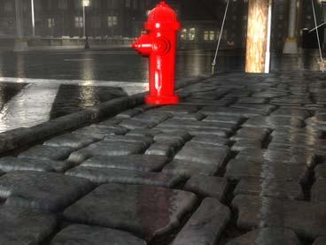 Parallax Occlusion Mapping versus Normal Mapping Scene rendered with